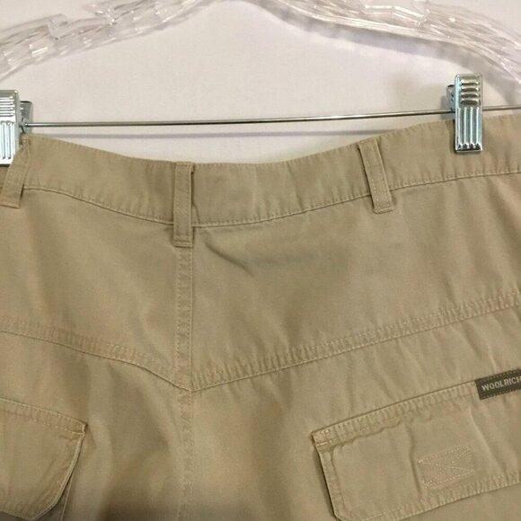 Woolrich Men's Cargo Hiking Shorts Khaki Size 40 100% Cotton Fishing Climbing - Picture 7 of 10